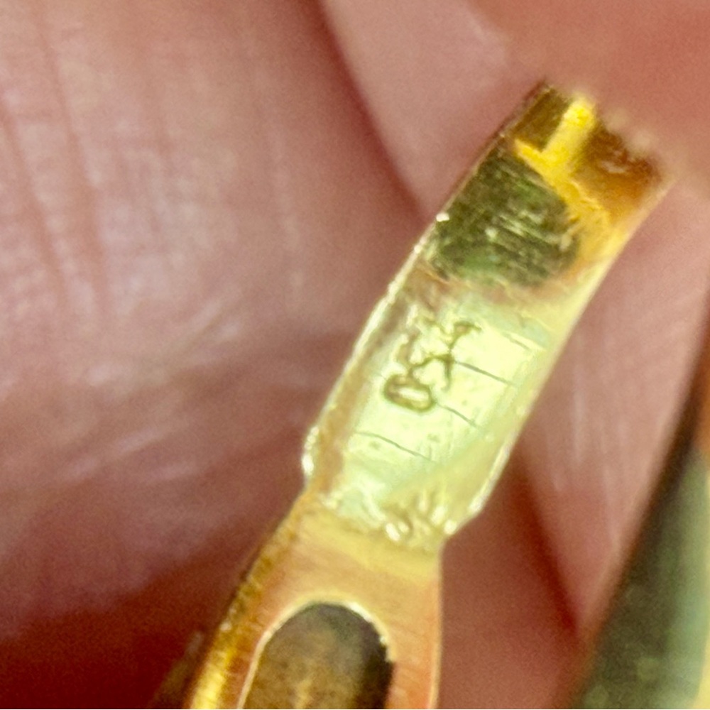 18 karat gold and turquoise ring - Picture 3 of 6